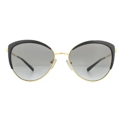 Michael Kors Sunglasses Biscayne MK1046 Light Gold Black Grey Gradient