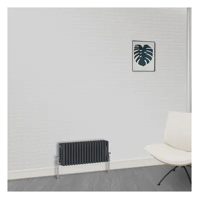 (300 x 830mm-3 Column) NRG Traditional Anthracite Cast Iron Style Radiator