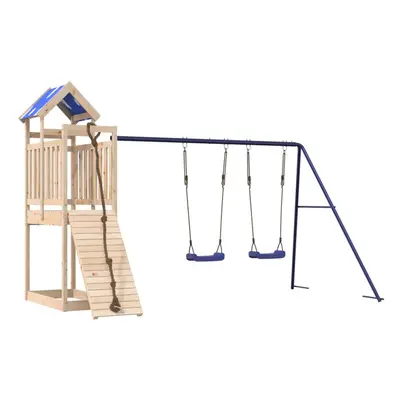 vidaXL Outdoor Playset Garden Playhouse Playground Equipment Solid Wood Pine