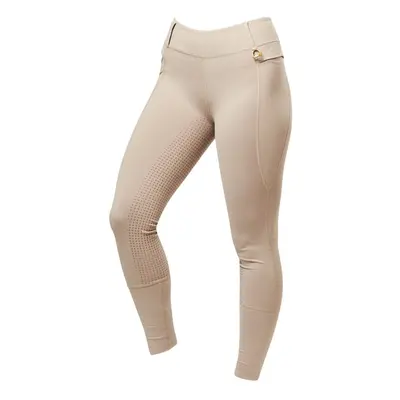 (16 UK, Beige) Dublin Womens/Ladies Cool It Everyday Horse Riding Tights