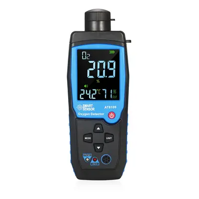 Handheld Digital Oxygen Detector USB Rechargeable O2 Sensor Tester Monitor LCD Display Adjustabl