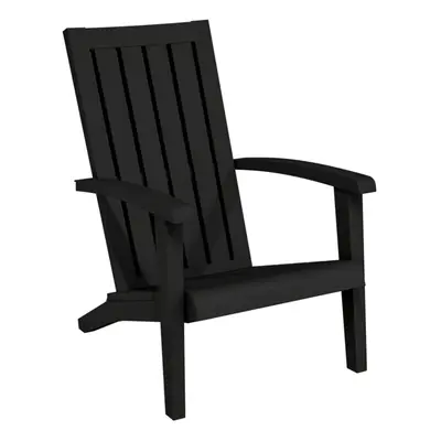 (black, pcs) vidaXL Garden Adirondack Chairs Outdoor Chair Lounger Chair Polypropylene