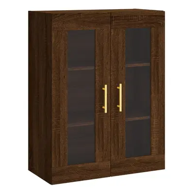 (brown oak) vidaXL Wall Mounted Cabinet Cupboard Side Cabinet Sonoma Oak Engineered Wood