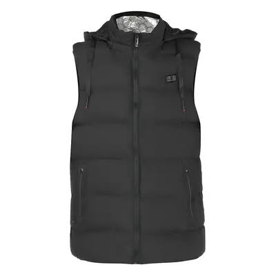 (Black, XL) Heating Zones Vest Warm Winter Men Women Electric USB Jacket Heated Thermal Coat