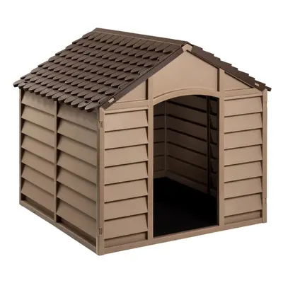 (86 x x cm) vidaXL Dog House Brown PP Animal Shelter Pet Supply 71x71.5x68 cm/86x84x82 cm