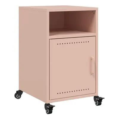 vidaXL Bedside Cabinet Bedroom Nightstand Bed Table Bed Cabinet Pink Steel