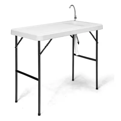 Folding Fish Cleaning Table Portable Outdoor Heavy Duty Fillet Table