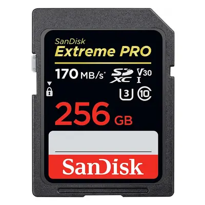 SanDisk 256GB Extreme PRO SDXC Memory Card, UHS-I Class V30 170MB/s