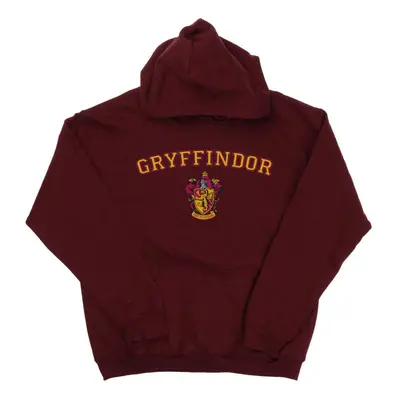 (XXL, Burgundy) Harry Potter Mens Gryffindor Crest Hoodie