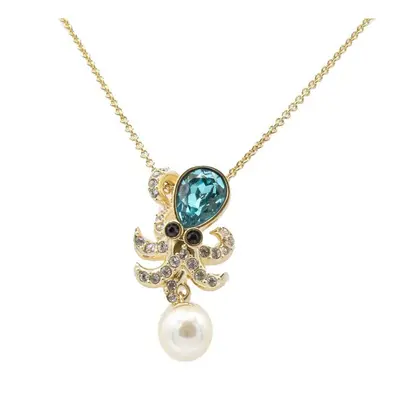 Swarovski Ocean Octopus Gold Plated Necklace