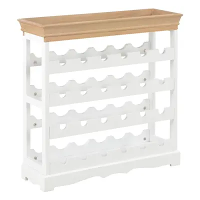 vidaXL Wine Cabinet White MDF Home Drink Bottle Holder Wine Storage Organiser