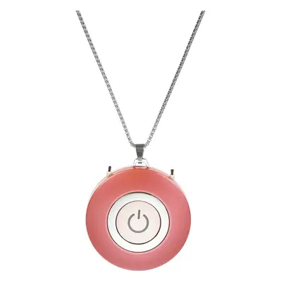 (Rose Gold) Wearable Air Purifier Necklace Mini Portable USB Negative Ion Cleaner Freshener