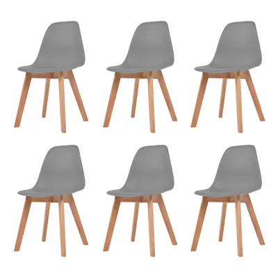 (grey, pcs) vidaXL Dining Chairs Dinner Room Seat Resturant Kitchen Chair Dinner Chair