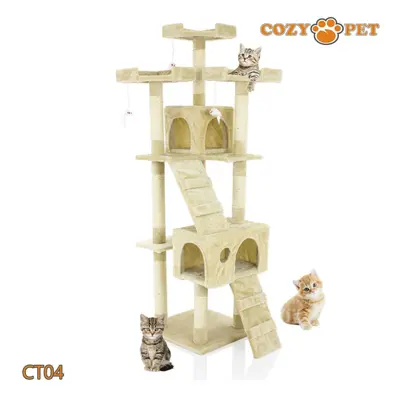 Cat Tree By Cozy Pet Sisal Scratching Post Kitten Cat Trees CT04-Beige