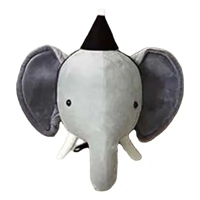 () 3D Plush Animal Heads Elephant Bear Deer Wall Decor for Children Christmas Birthday Stuffed P