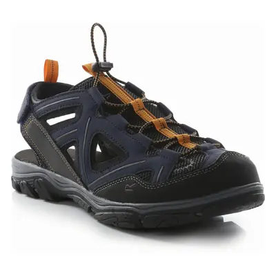 (9 UK, Denim) Regatta Mens Westshore III Enclosed Toe Adjustable Walking Sandal