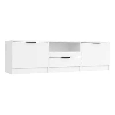 (white) vidaXL TV Cabinet Engineered Wood Living Room Indoor Media Unit Multi Colours