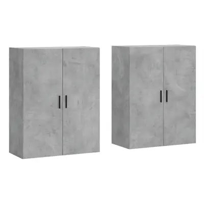 vidaXL Wall Mounted Cabinets Wall Cabinet Wall Cupboard pcs Concrete Grey