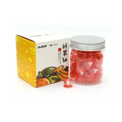 (Peach Switch) 45PCS Diced Fruit Peach/Kiwi Switch Pin Linear/Tactile Pre-Lubed Mechanical Switc