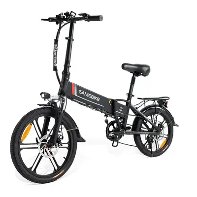 (Black) SAMEBIKE 20LVXD30-II City Electric Bike 350W Motor