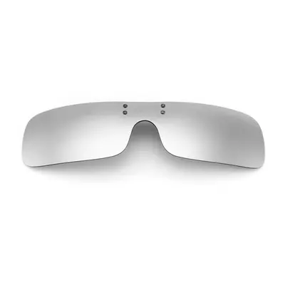 (Silver) Sunglasses Polarized Cilp Driving Riding Night Vision Lenses For Myopia Anti-fog