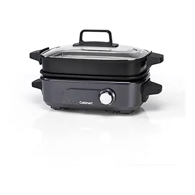 Cuisinart Cook In | in Multi Cooker | Grill, Sear, Steam, Simmer and Cook | Non-Stick | Midnight