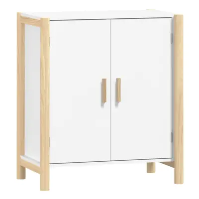 (white) vidaXL Sideboard Storage Side Cabinet Cupboard Home Organiser Engineered Wood