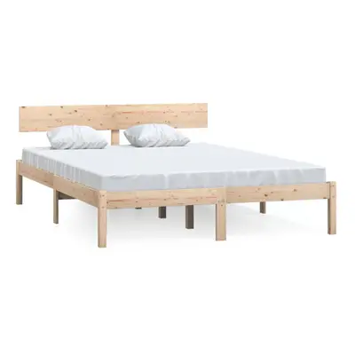 (brown, x cm) vidaXL Solid Wood Pine Bed Frame Platform Wooden Bed Base Multi Colours/Sizes