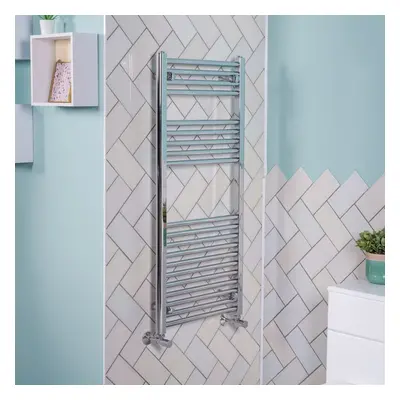 Bergen x 500mm Straight Chrome Heated Towel Rail