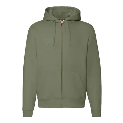 (XXL, Classic Olive) Fruit of the Loom Unisex Adult Premium Full Zip Hoodie