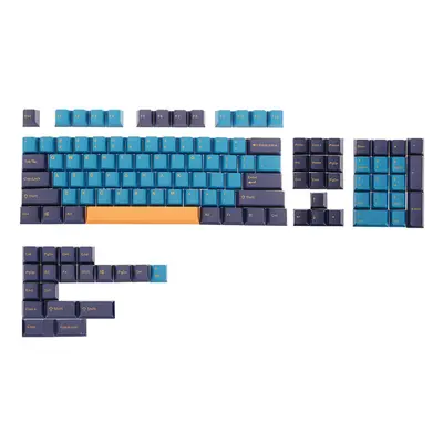 123 Keys Keycap Set OEM Profile PBT Doubleshot Two-color Injection Keycaps For Cherry MX Mechani