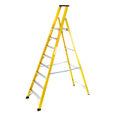 1.9m FIBREGLASS Platform Step Ladders Tread Professional Lightweight Steps