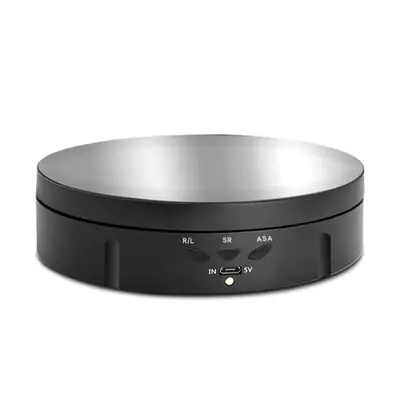 (Black mirror) 146mm Diameter Electric Display Stand Intelligent Remote Control Rotating Table L