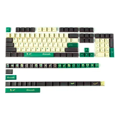 142 Keys Avocado Keycap Set Cherry Profile PBT Sublimation Keycaps for Mechanical Keyboards