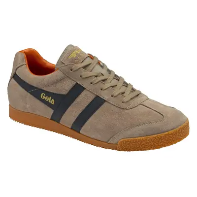 (Rhino Navy Moody Orange, UK 8) Gola Harrier Classics Mens Brown Suede Sneakers Trainers Shoes