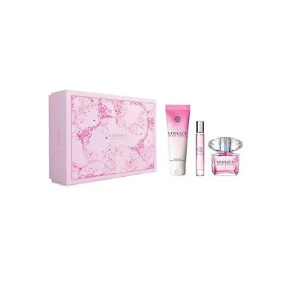 Versace Bright Crystal Pcs Set: Oz Eau De Toilette Spray + Oz Body Lotion + Ml Eau De Toilette S