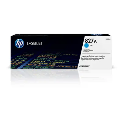 HP CF301A 827A Original LaserJet Toner Cartridge, Cyan, Single Pack