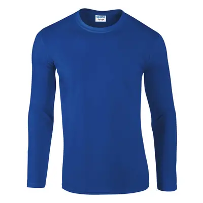 (XL, Royal) Gildan Mens Soft Style Long Sleeve T-Shirt (Pack Of 5)