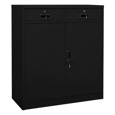 vidaXL Office Cabinet Black Steel Home Furniture Filing File Storage Cabinet