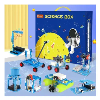 () 5-in-1 Burst/Dinosaur Crystal Experiment Chemical Science Experiment Set for Kids Educational