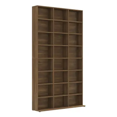 (brown oak, x x 177.5 cm) vidaXL CD Cabinet CD Shelf Rack Storage Cabinet Display Shelf Engineer