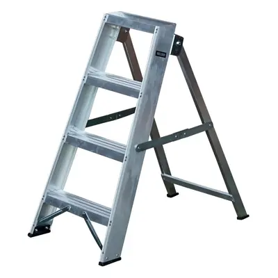 0.8m Aluminium Swingback Step Ladders Tread Professional Lightweight Steps