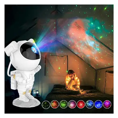 LED Creative Astronaut Galaxy Projector Lamp Gypsophila Projection Starry Night Light for Childr