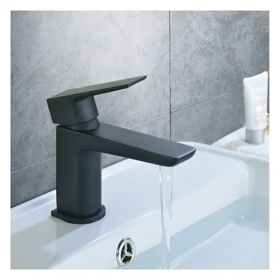 Keninton Bathroom Mono Basin Mixer Black Matt Tap