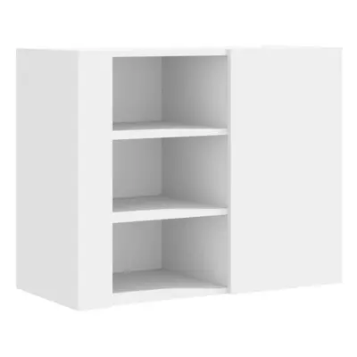 (white) vidaXL Wall Cabinet Bathroom Wall Storage Hanging Cabinet Engineered Wood