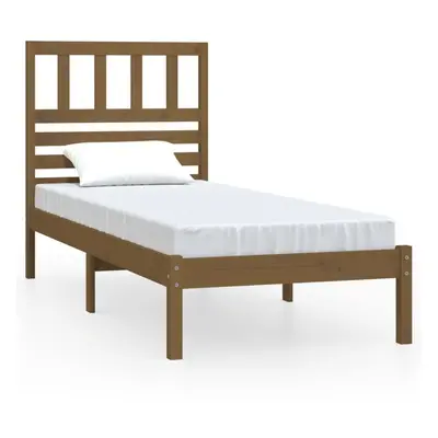 (honey brown, x cm) vidaXL Bed Frame Bed Base Bedstead Bedroom Mattress Foundation Solid Wood Pi