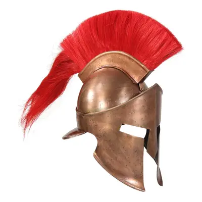 vidaXL Greek Medieval Knight Helmet LARP Replica Copper Steel Armour Weapon