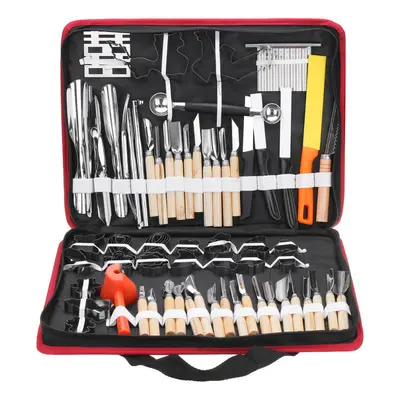 80Pcs Portable Carving Tool Vegetable Food Fruit Wood Box Carving Cutter Set