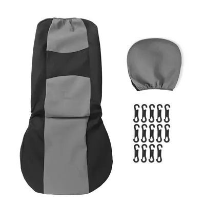 (Gray - Pcs) 2/4/9PCS Front Back Row Full Car Seat Cover Seat Protection Car Accessories