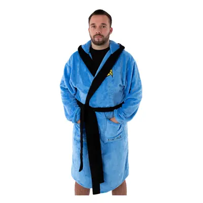 (XL, Blue) Star Trek Mens Logo Dressing Gown